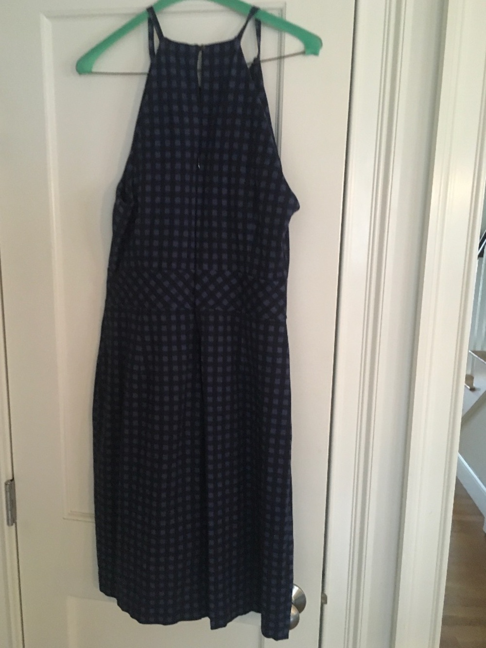 Banana Republic Blue Gingham Dress